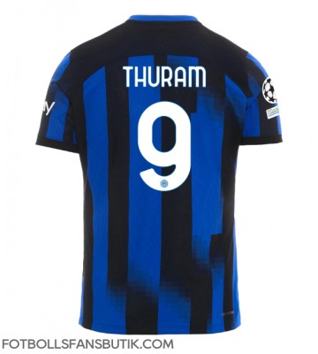 Inter Milan Marcus Thuram #9 Replika Hemmatröja 2023-24 Kortärmad